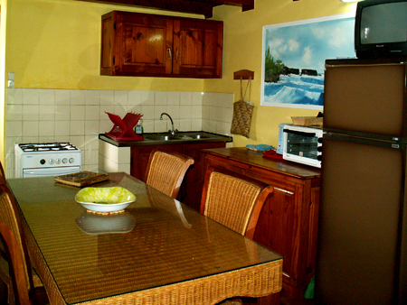 cuisine studio Location vacances en gîte